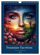 Feminine Facetten - Portraits in Doppelbelichtung (Wandkalender 2026 DIN A4 hoch), CALVENDO Monatskalender - Fotodesign Verena Scholze