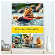 Adventure Hamster - Sportliche KI Hamster präsentieren den Abenteuer-Sport (hochwertiger Premium Wandkalender 2026 DIN A2 hoch), Kunstdruck in Hochglanz - Fred Schimak