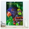 Honigpapageien - Loris (hochwertiger Premium Wandkalender 2024 DIN A2 hoch), Kunstdruck in Hochglanz - 