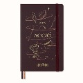 Moleskine Harry Potter Accio 12 Monate Tageskalender 2025, L/A5, Fester Einband, Bordeauxrot - 