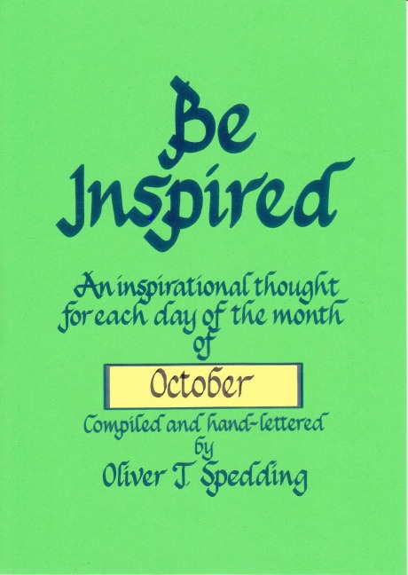Be Inspired - October - Oliver T. Spedding