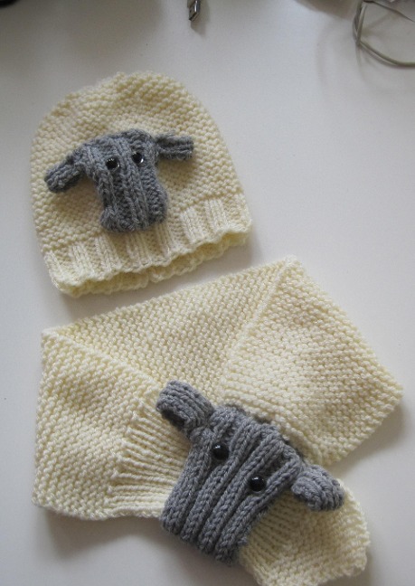 Strickanleitung Schafschal und Schafmütze für Babys und Kinder bis zu 2 Jahren - Kerstin Münchehofe