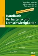 Cover-Bild zum Titel 'Handbuch Verhaltens- und Lernschwierigkeiten' von 'Werner G. Leitner, Reinhold Ortner, Alexandra Ortner'