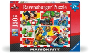 Cover-Bild zum Titel 'Kinderpuzzle 150 XXL Teile - Mario Kart - Spaß mit Mario Kart' von ''