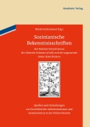 Cover-Bild zum Titel 'Sozinianische Bekenntnisschriften' von ''