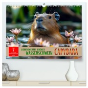 Cover-Bild zum Titel 'Capybara - liebenswertes großes Wasserschwein (hochwertiger Premium Wandkalender 2026 DIN A2 quer), Kunstdruck in Hochglanz' von 'Peter Roder'