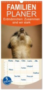 Cover-Bild zum Titel 'Familienplaner 2027 - Erdmännchen: Zusammen sind wir stark mit 5 Spalten (Wandkalender, 21 x 45 cm) CALVENDO' von 'Peter Hebgen'