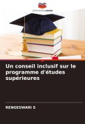 Cover-Bild zum Titel 'Un conseil inclusif sur le programme d'études supérieures' von 'Rengeswari S'