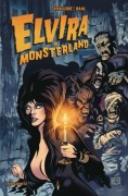 Cover-Bild zum Titel 'Elvira in Monsterland' von 'David Avallone'