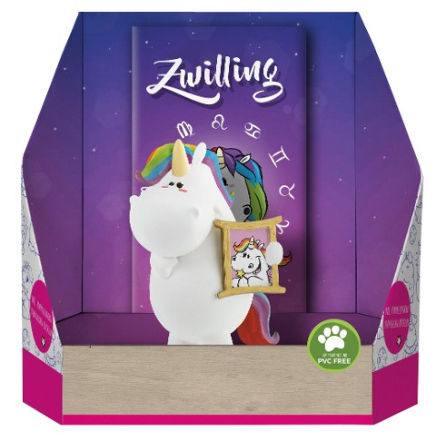 Pummeleinhorn Sammelfigur - Sternzeichen Zwillinge - 