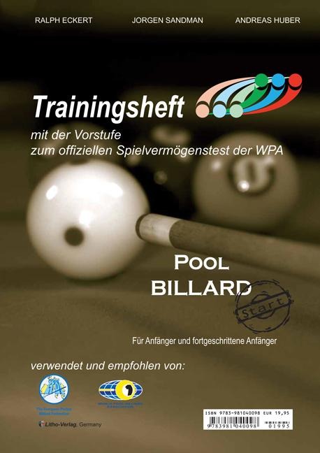 Pool Billard Trainingsheft PAT Start - Ralf Eckert, Jorgen Sandmann, Andreas Huber