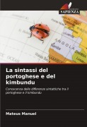 Cover-Bild zum Titel 'La sintassi del portoghese e del kimbundu' von 'Mateus Manuel'