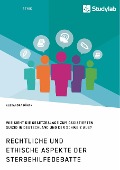 Rechtliche und ethische Aspekte der Sterbehilfedebatte. Wie sieht die Gesetzeslage zum assistierten Suizid in Deutschland und der Schweiz aus? - Alexandra Bünck