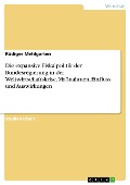 Cover-Bild zum Titel 'Die expansive Fiskalpolitik der Bundesregierung in der Weltwirtschaftskrise. Maßnahmen, Einfluss und Auswirkungen' von 'Rüdiger Mehlgarten'