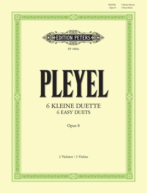 6 kleine Duette op. 8 - Ignaz Josef Pleyel