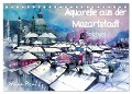 Aquarelle aus der Mozartstadt Salzburg (Tischkalender 2025 DIN A5 quer), CALVENDO Monatskalender - Johann Pickl