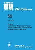 Cover-Bild zum Titel 'Einsatz numerischer Näherungsverfahren bei der Berechnung von Verfahren der Kaltmassivumformung' von 'K. Roll'