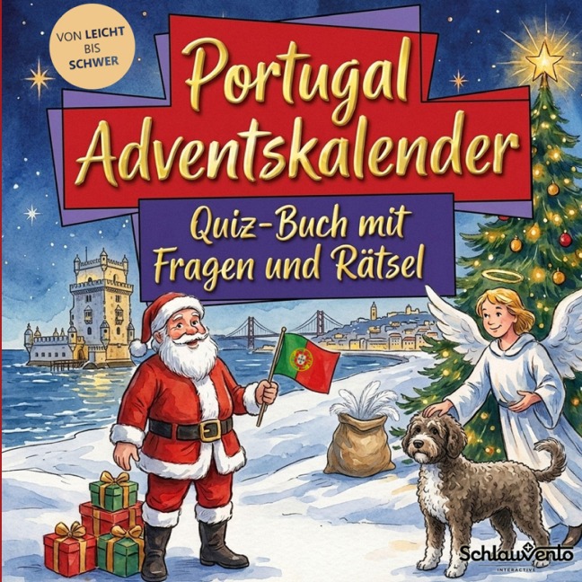 Portugal-Adventskalender: Quiz-Buch mit Fragen und Rätsel - Schlauvento Interactive