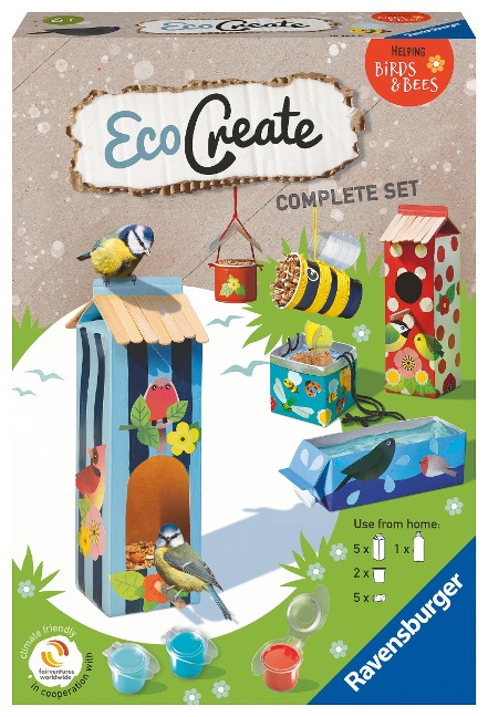 Ravensburger EcoCreate 18143 - Helping Birds & Bees - Kinder ab 6 Jahren - 