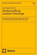 Cover-Bild zum Titel 'Die Beschaffung sauberer Fahrzeuge' von 'Jonas Alexander Schubert'