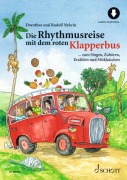 Cover-Bild zum Titel 'Die Rhythmusreise mit dem roten Klapperbus' von 'Dorothea Nykrin, Rudolf Nykrin'