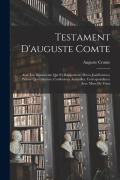 Cover-Bild zum Titel 'Testament D'auguste Comte' von 'Auguste Comte'
