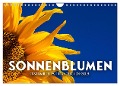 Sonnenblumen - Erstrahlen im freundlichen Gelb. (Wandkalender 2025 DIN A4 quer), CALVENDO Monatskalender - Sf Sf
