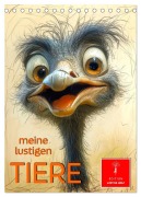 Cover-Bild zum Titel 'Meine lustigen Tiere (Tischkalender 2026 DIN A5 hoch), CALVENDO Monatskalender' von 'Peter Roder'