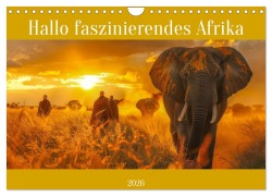 Cover-Bild zum Titel 'Hallo faszinierendes Afrika (Wandkalender 2026 DIN A4 quer), CALVENDO Monatskalender' von 'Liselotte Brunner-Klaus'