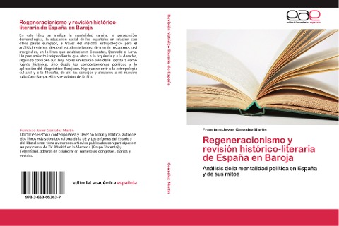 Regeneracionismo y revisión histórico-literaria de España en Baroja - Francisco Javier Gonzalez Martin