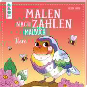 Cover-Bild zum Titel 'Malen nach Zahlen Malbuch Tiere' von 'Melissa Sauter'