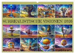 Surrealistische Visionen (Wandkalender 2026 DIN A2 quer), CALVENDO Monatskalender - Werner Braun