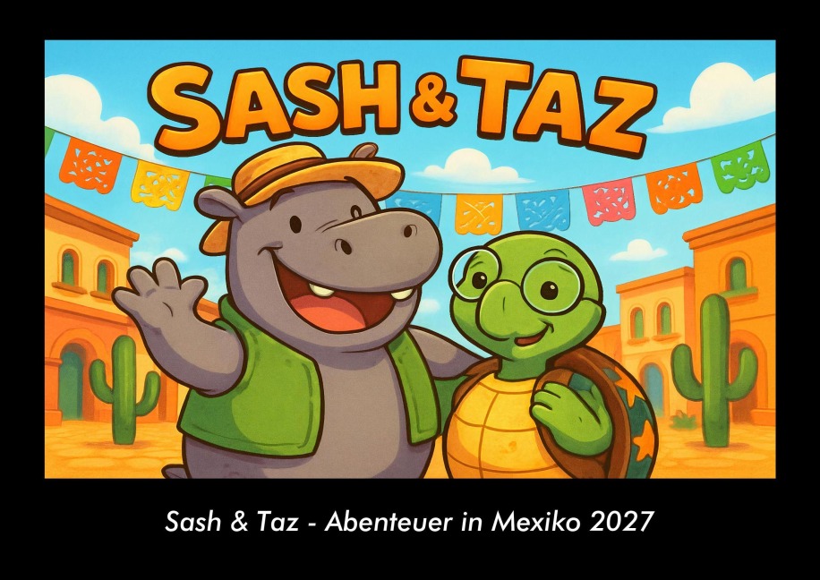 Sash & Taz - Abenteuer in Mexiko 2027 Fotokalender DIN A3 - Tobias Schmitt, Kevin Heber