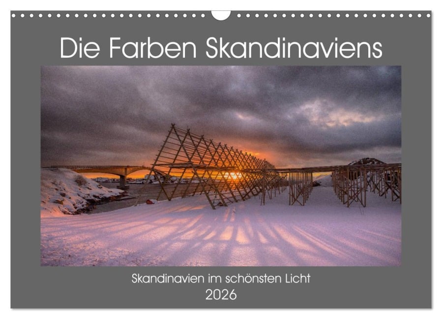 Die Farben Skandinaviens (Wandkalender 2026 DIN A3 quer), CALVENDO Monatskalender - Oliver Schwenn