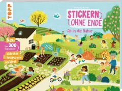 Cover-Bild zum Titel 'Stickern ohne Ende - Ab in die Natur' von 'Joli Hannah'