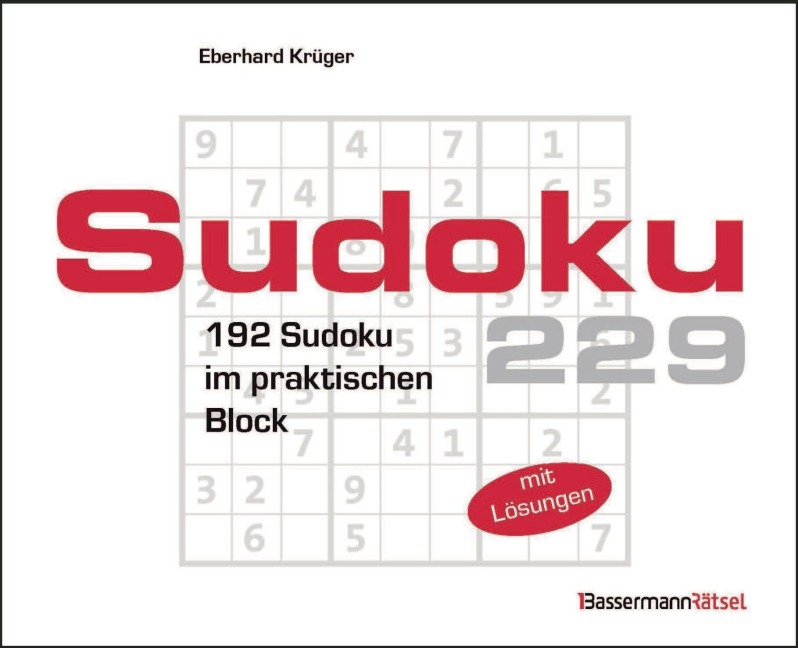Sudokublock 229 (5 Exemplare à 2,99 EUR) - Eberhard Krüger