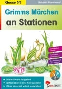 Cover-Bild zum Titel 'Grimms Märchen an Stationen' von 'Gabriela Rosenwald'