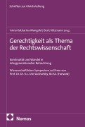 Cover-Bild zum Titel 'Gerechtigkeit als Thema der Rechtswissenschaft' von ''