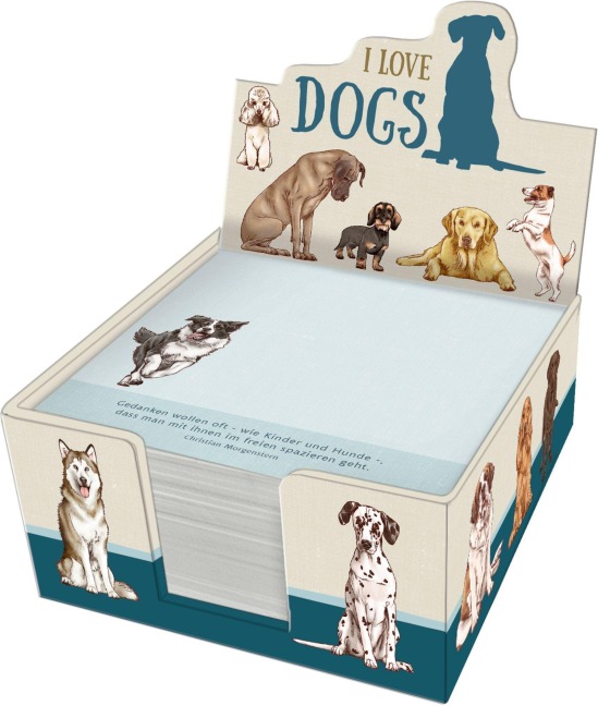Zettelkästchen - I love dogs - 