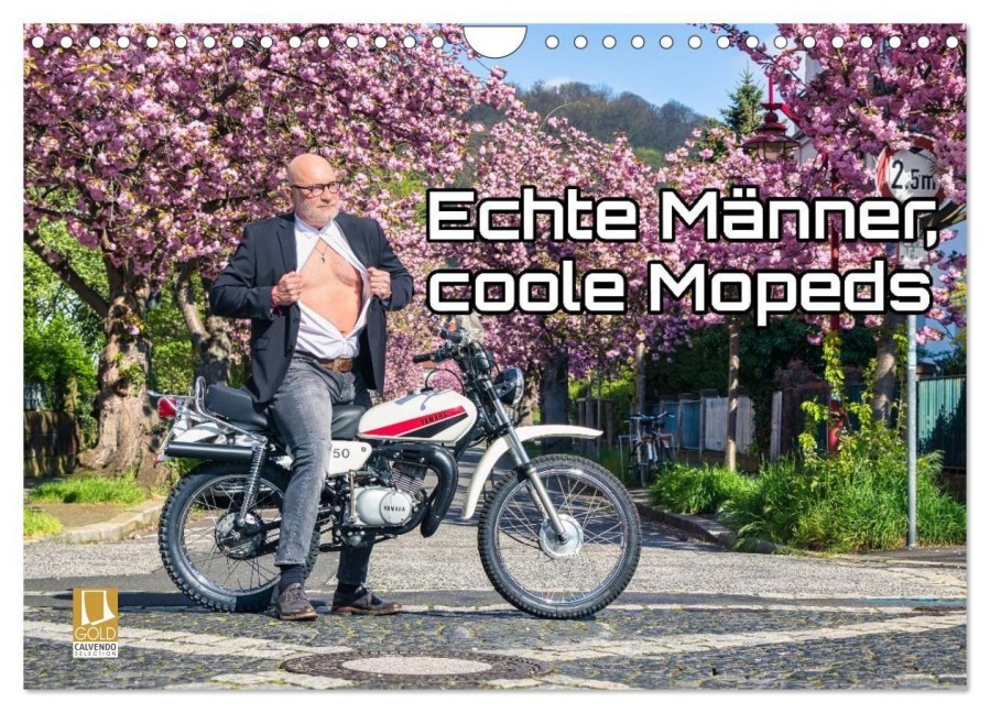 Echte Männer, coole Mopeds (Wandkalender 2027 DIN A4 quer), CALVENDO Monatskalender - Frank Kremer & Richard Kiefer