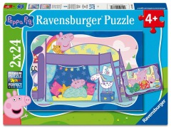 Cover-Bild zum Titel 'Kinderpuzzle 2x24 Teile - Peppa Wutz - Gute Nacht, Peppa!' von ''