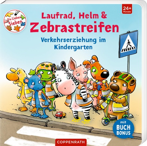Laufrad, Helm & Zebrastreifen - 