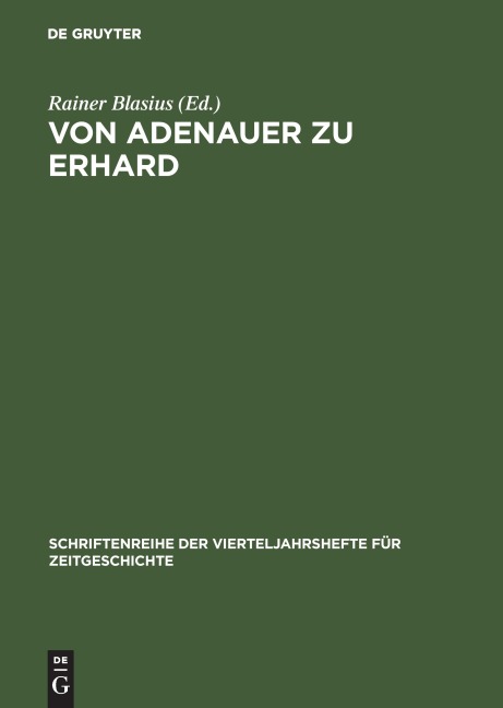 Von Adenauer zu Erhard - 
