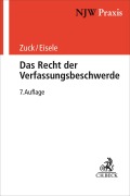 Cover-Bild zum Titel 'Das Recht der Verfassungsbeschwerde' von 'Holger Zuck, Rüdiger Zuck, Reiner Eisele'