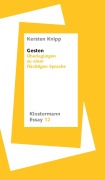 Cover-Bild zum Titel 'Gesten' von 'Kersten Knipp'