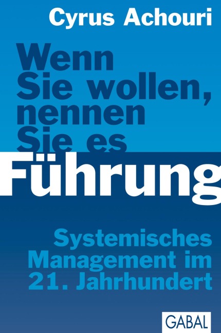 Wenn Sie wollen, nennen Sie es Führung - Cyrus Achouri