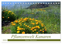 Cover-Bild zum Titel 'Pflanzenwelt Kanaren (Tischkalender 2026 DIN A5 quer), CALVENDO Monatskalender' von '(C) www. teneriffaurlaub. es by Rainer Hasanovic'