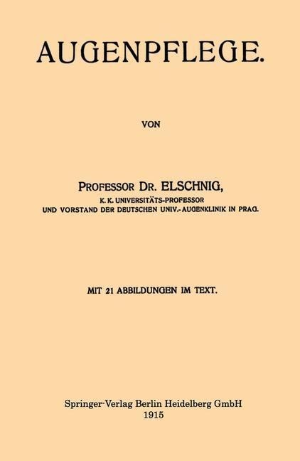 Augenpflege - Anton Elschnig