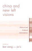 Cover-Bild zum Titel 'China and New Left Visions' von ''
