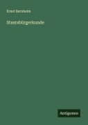 Cover-Bild zum Titel 'Staatsbürgerkunde' von 'Ernst Bernheim'